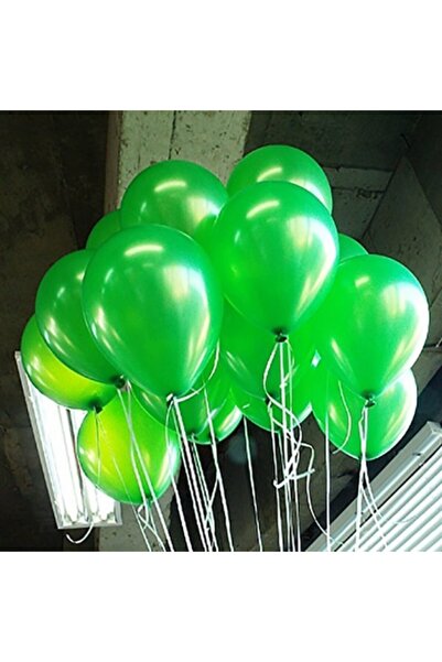 İrem Parti Dükkanı بالون معدني أخضر فاتح 10 قطع