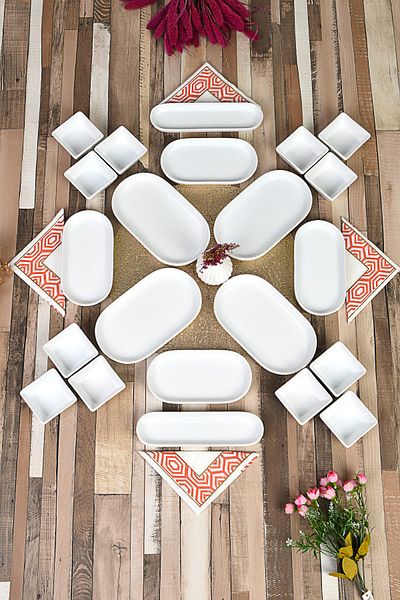 Evim Sepette 22 Piece Tita Series Breakfast Presentation Set & plate