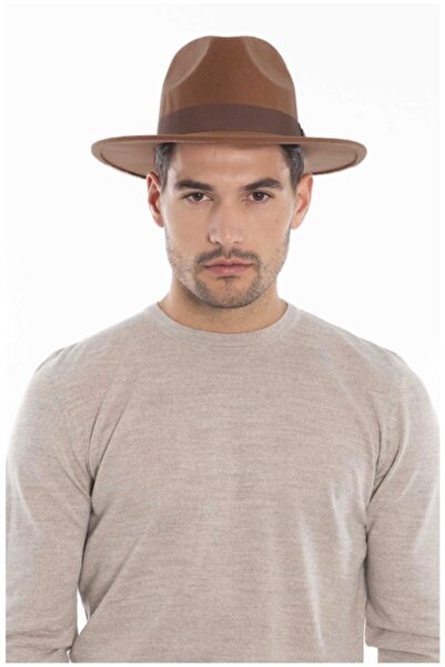 THE FASHLOOK Smeđi fedora šešir