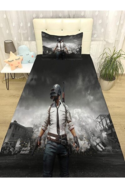EVPANYA Savaşçı Desenli Yatak Örtüsü Ve Yastık