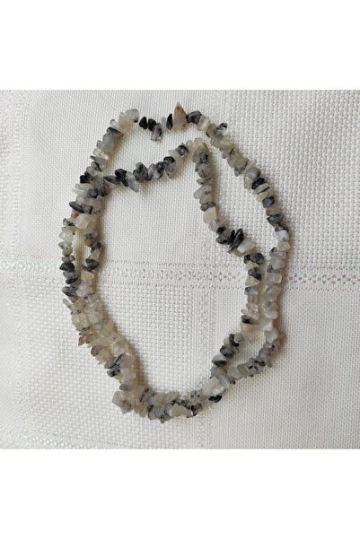 ByKolyeucum خرز من حجر الكوارتز المكسور من حجر الروتيل الطبيعي (80 سم) - Klck...