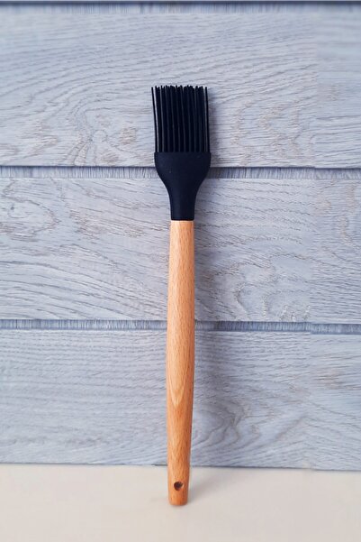 krommet فرشاة بيض سيليكون بمقبض من الخيزران