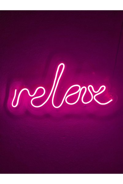 dekoraven Relax Neon Shapes Sign Neon Led Decorative Wall Lighting Neon Graffiti