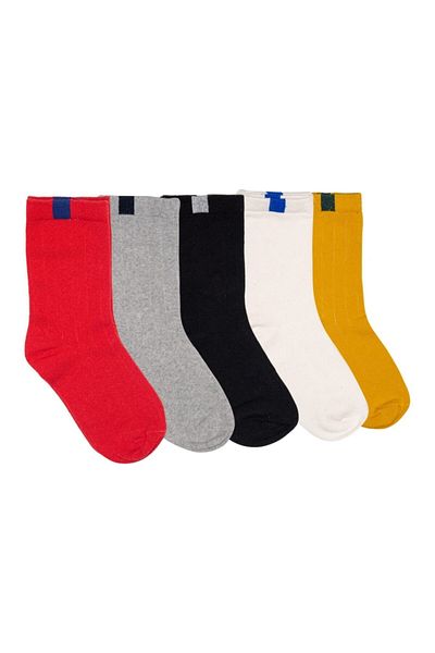 footmania Σετ 5 ζευγαριών πολύχρωμες κάλτσες τένις Unisex College