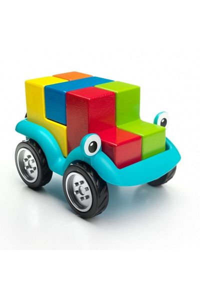 Smart Games - Smart Car 5X5 - 2 Levels - 2 Game Booklets Available for Ages 4 and over 7.