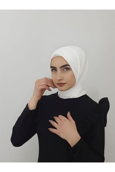 R&S modibone وشاح جاهز مزود بمشبك وشال Hijap Ecru Color