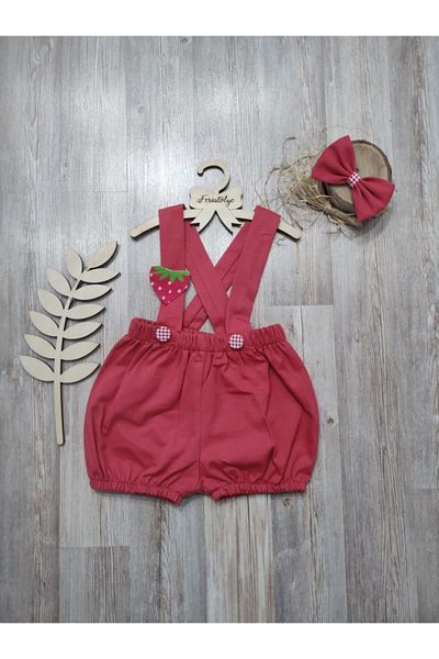 Feriatolye Strawberry Concept Cake Pop Costume Baby Girl Romper