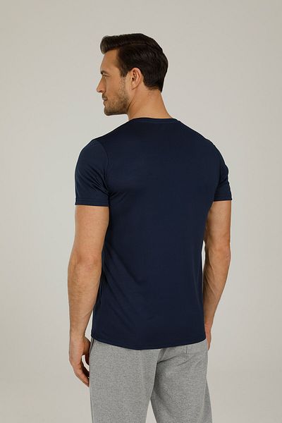 Kinetix Tricou Sn222 Basic Pes cu decolteu în V- Lacivert Erkek