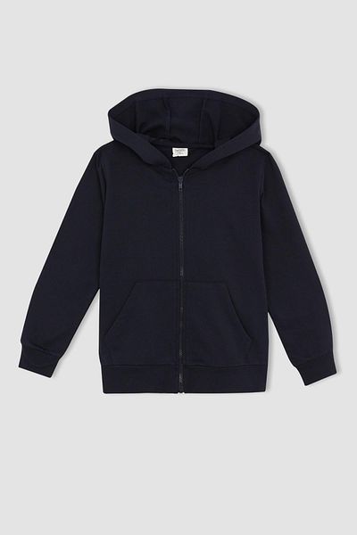 DeFacto Boy's Hooded Basic Cardigan