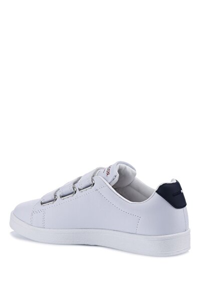 U.S. Polo Assn. Singer White Unisex Striped Sneaker Sports Shoes
