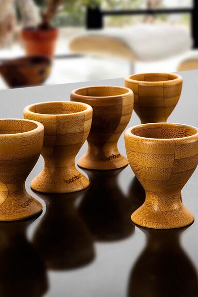 Bambum Set of 6 Tickle Egg Cups - Byyt1
