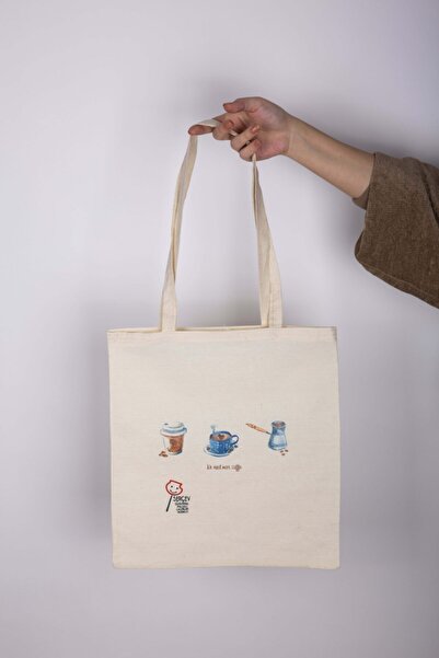 Serçev Kullanışlı Bez Çanta We Need More Coffee