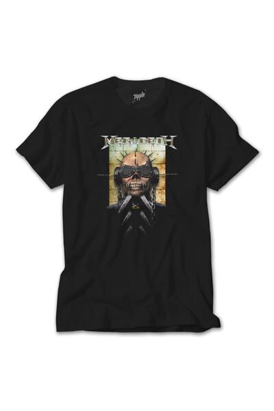 Z zepplin Μαύρο μπλουζάκι Megadeth Vic 3