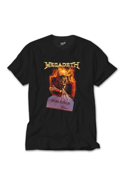 Z zepplin Megadeth للبيع تي شيرت أسود