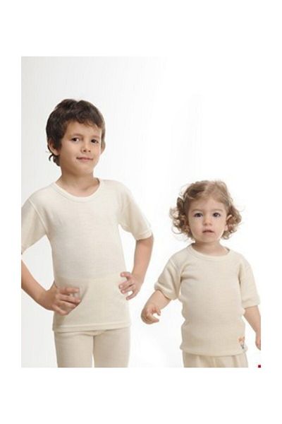 Hasyün Boys Girls Short Sleeve Half Sleeve Undershirt