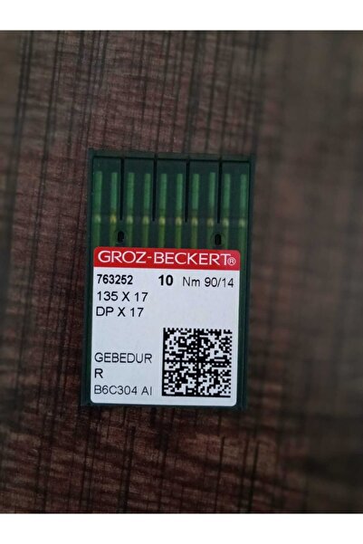 Groz Beckert Ponteriz Deri Dikiş Iğnesi Dipyanmaz Gebedur No14/90