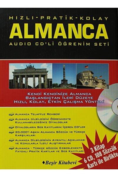 Beşir Kitabevi Fast - Practical - Easy German Learning Set with Audio Cd - Te...