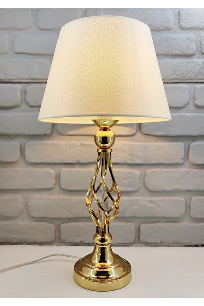 365GUNSERİSONU مصباح طاولة عاكس الضوء بأرجل معدنية ملتوية باللون الذهبي الذهب...