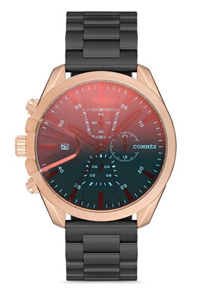 Commes Automatic ساعة يد رياضية للرجال بسوار فولاذي وهيكل فولاذي مقاوم للماء،...