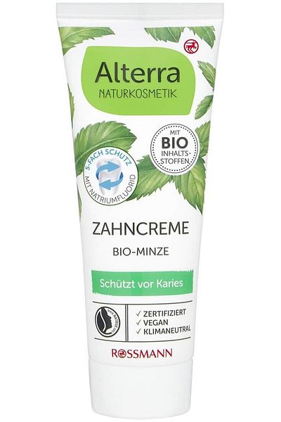 Alterra Organic Mint Toothpaste - 5-Layer Effect, 75 ml