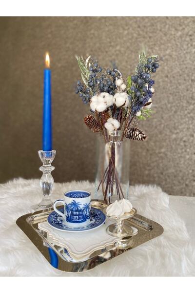 Vivas Blue Blanc Maison Single Turkish Coffee Cup