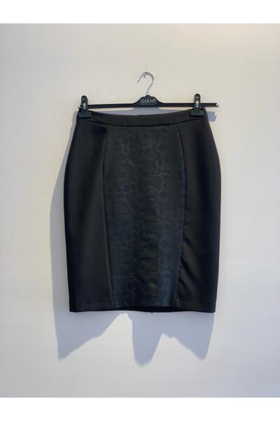 Kayra Women's Leather Detailed Pencil Skirt