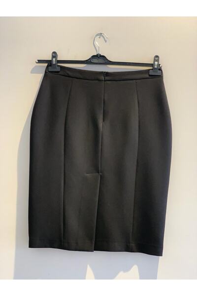 Kayra Women's Leather Detailed Pencil Skirt