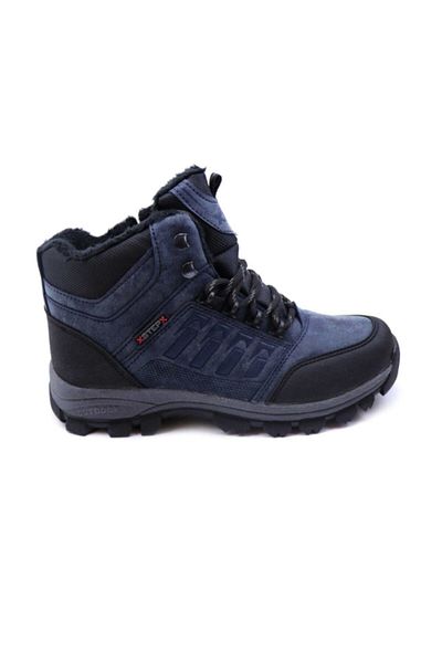 XStep Χειμερινές ανδρικές μπότες X-step X6 Navy Blue Thermal Shearling