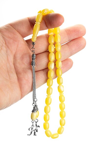 OTTOTESBİH Cadou pentru bărbați 8x11mm Capsula croială Beirut Damla Tesbih din chihlimbar