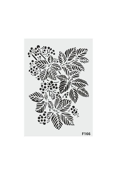 STENCİLTASARIM Stencil Design F166 - Decorative Wall, Items and Tiles Painting Templates 21x30 Cm