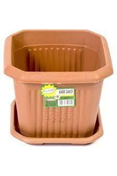 Hak Plastik Kare Saksı 0,50 Litre 0 Numara