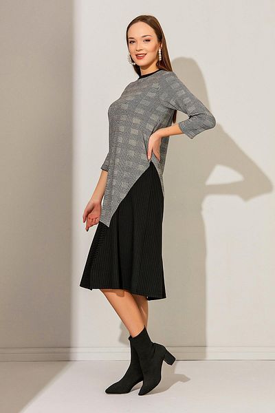 ALEXANDERGARDI Garnished Dress, Gray (b21-139900)