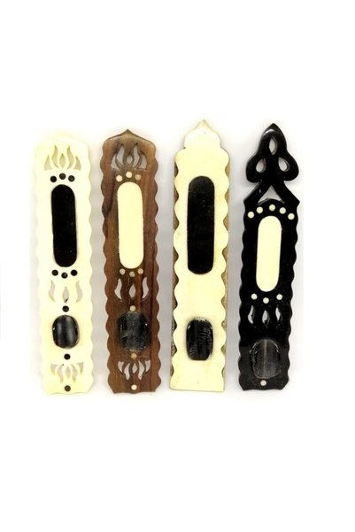 Sanathobi Bone Makta Wooden Embroidered Black- Line Art