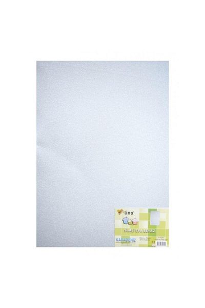 Lino White Glitter Eva - 50x70 Cm, 10 Pieces