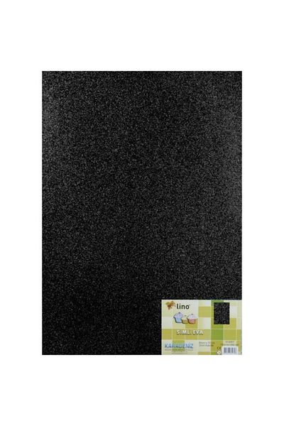 Lino 10 Pieces Black Glitter Eva 50x70 Cm