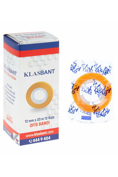 Klas Bant 12mmx33m Klasbant Cellophane Tape - S9381 "12 Pieces"