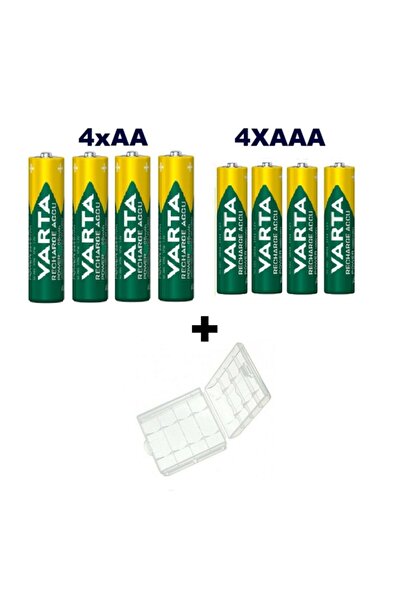 Varta 2700 Mah Aa Kalem Pil 4'lü + 1000 Mah Aaa Şarjlı Ince Kalem Pil 4'lü + ...