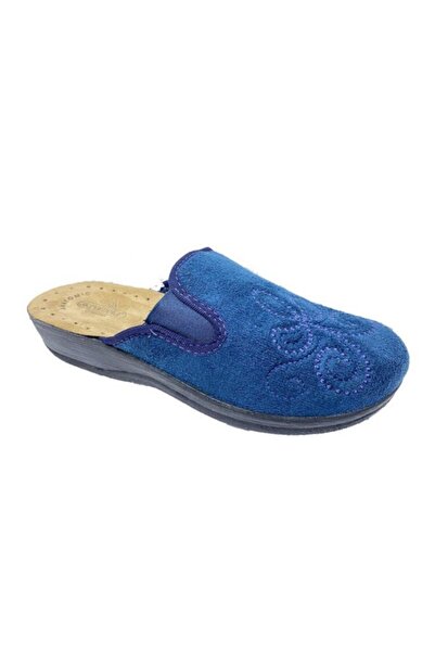 AKINAL 6740.701 Yün Kumaş Halı Kadın Terlik