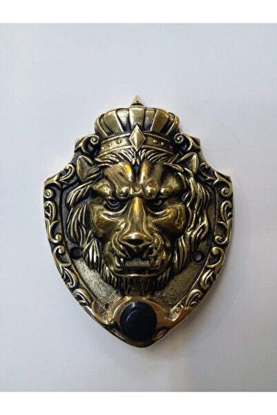 ÖZDEN BRONZ Prinç Zil Butonu Büyük Boy Aslan Zil