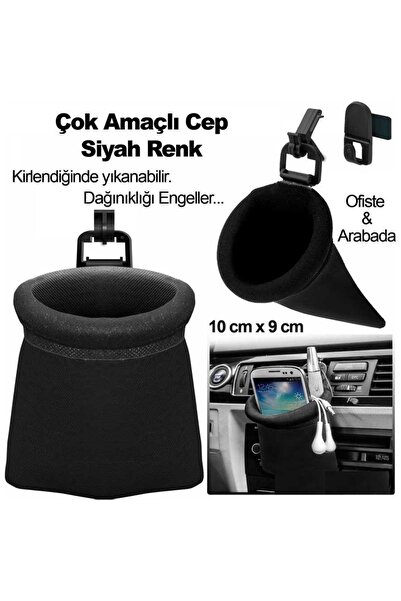 Ankanorm Çok Amaçlı Akıllı Kese Araç Içi Küçük Organizer Telefon Tutucu (GRİ)
