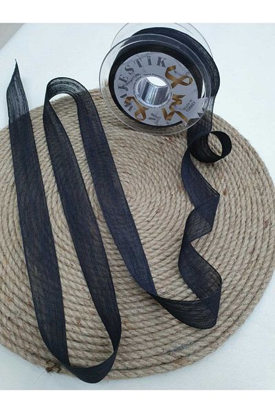 Esteks Dantel ve Tekstil Aksesuarları 20 Mt 25 Mm Linen Ribbon Nobe