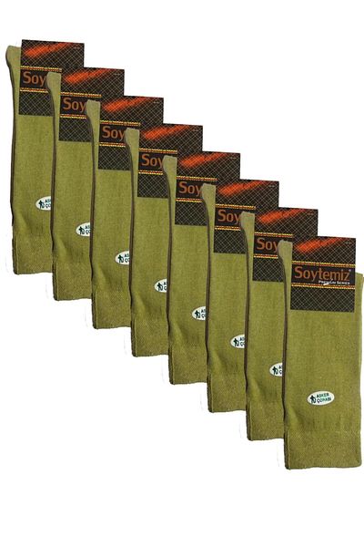 SOYTEMİZ Army Socks Green 8 Pairs Long