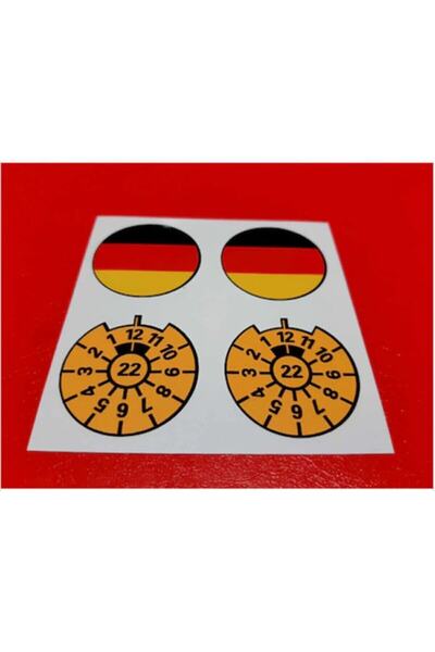 otopaspascım ملصق ختم لوحة علم ألمانيا - ملصق لوحة ألمانيا - ملصق ختم لوحة ال...