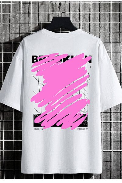 DEEPSENCE Men's Oversize T-shirt - Man Back Print