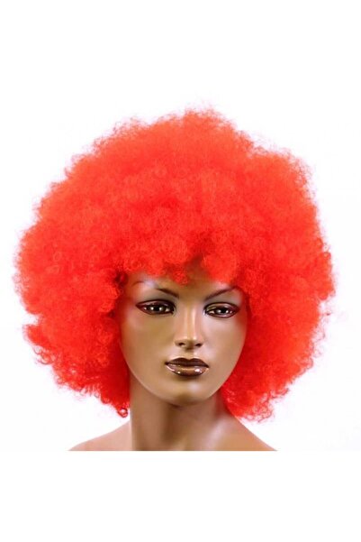 SEDACAN KOSTÜM Kırmızı Animasyon Parti ve Palyaço Peruğu