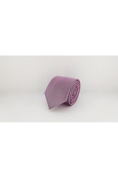 Le Voux Lavender Color Oxford Dobby Self Patterned Tie and Handkerchief