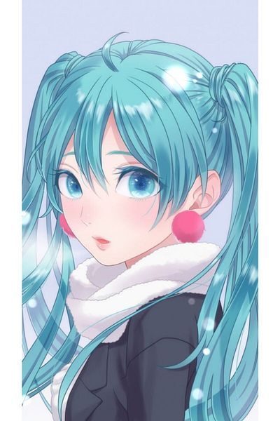 ROLLAS STORE Hatsune Miku Anime Patterned Notebook - A4 Size, 21*29 Cm, 1 Piece