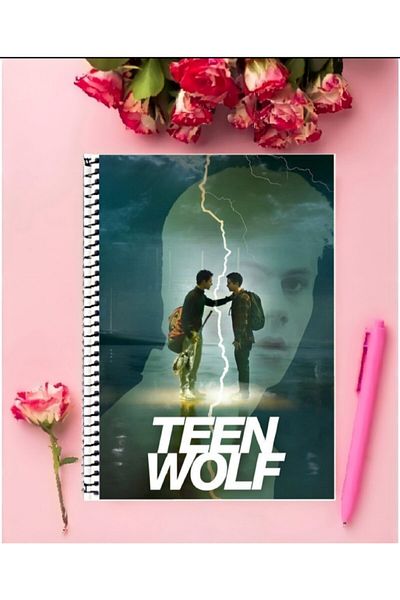 FBN STORE Teen Wolf Notebook 1 Piece Special Design A4 Size 21*29 Cm Wired Checkered Notebook