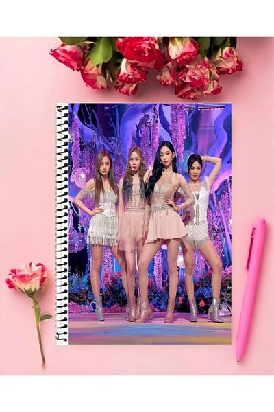 animeandyourworld Aespa Kpop Notebook 1 Piece Special Design A4 Size 21*29 Cm Wired Lined Notebook