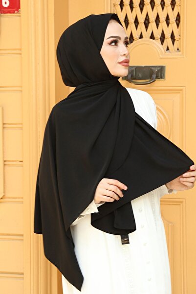 Afilva Kadın Medine Ipeği Şal Siyah